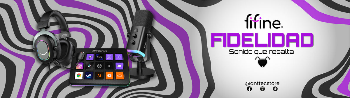 Fifine: Fidelidad. Sonido que resalta. Micrófonos y audífonos.