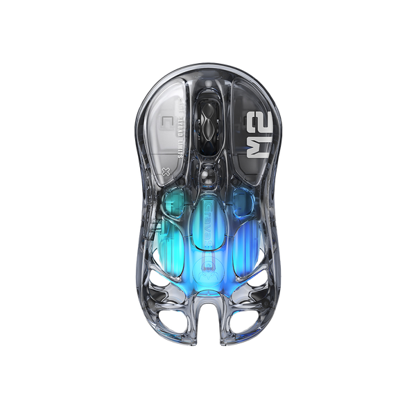 MOUSE MERCURY M2 INALÁMBRICO TRANSPARENT BLACK GRAVASTAR