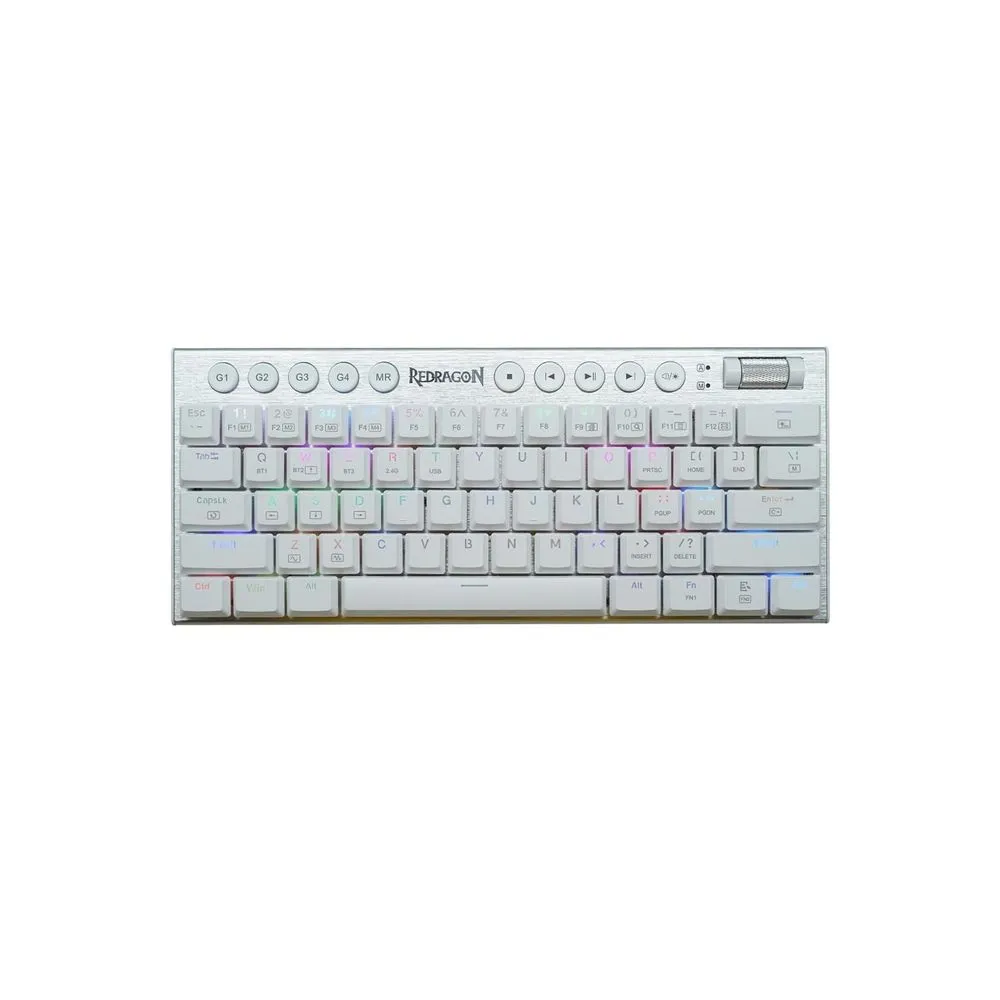 TECLADO HORUS MINI PRO 60% K632-PRO WHITE