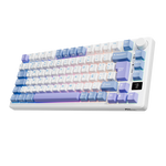 TECLADO RK-M75 INALAMBRICO TARO  MILK - K SILVER SWITCH ROYAL KLUDGE