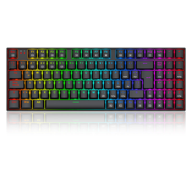 TECLADO ZIGGS K669-RGB-SP SPANISH REDRAGON