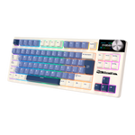 TECLADO MECANICO ROYAL KLUDGE RK-S85 INALAMBRICO 2.4 BT (SW-CLOUD)-HORIZON BLUE