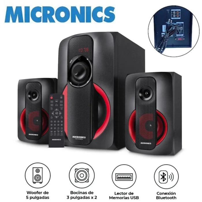 PARLANTE MCQUEEN MIC S7528 SISTEMA DE AUDIO FM MICRONICS