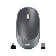 Mouse Inalambrico Shelby 3 Mic M701-3m Bt+wifi Recargable Gray Micronics