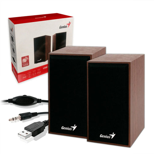 PARLANTE GENIUS SP-HF180 USB POWER 6W - BROWN GENIUS
