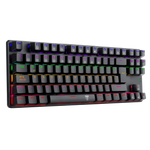 TECLADO BORA LITE RAINBOW, SPANISH T-TGK313GB-LIT BLACK RED SWITCH