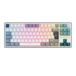 TECLADO ROYAL KLUDGE RK-R87PRO TKL CABLEADO HALF GREY - CREAMY SWITCH ROYAL KLUDGE