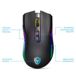 MOUSE GAMER USB MICRONICS KRIPTON GM801-3M RGB DPI4800 8B