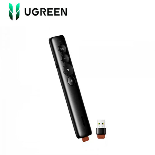 LP479 - PRESENTADOR LASER INALAMBRICO - 100 MTS - COMPATIBLE WINDOWS-MACOS-LINUX - PN INTERNAL LP479 UGREEN