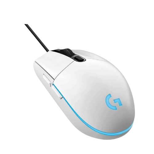 MOUSE LOGITECH G203 LIGHTSYNC OPTICAL 8000 DPI RGB WHITE (910-005791)-P LOGITECH