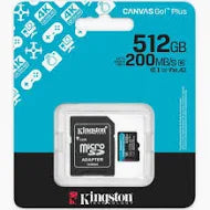 MICRO SD GOPLUS CANVAS 512GB  V30 170 MB/S KINGSTON
