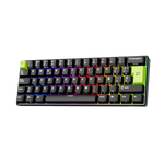 TECLADO RK C61 CABLEADO ESPAÑOL BLACK GREEN - MINT MAGNETIC SWITCH ROYAL KLUDGE