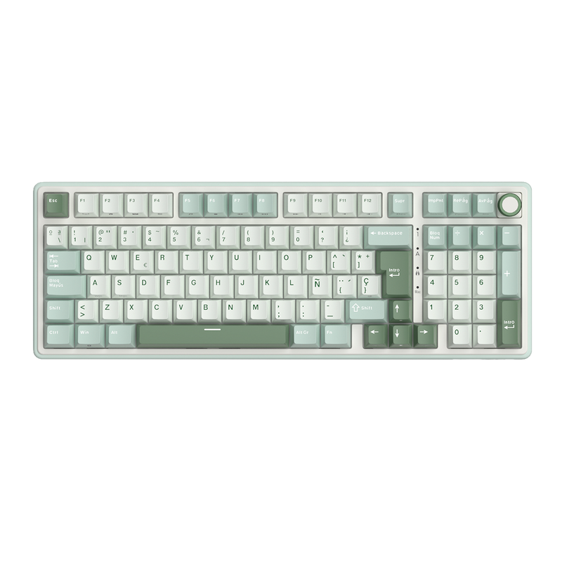 TECLADO RK R98PRO CABLEADO SKYCYAN - CREAMY SWITCH ROYAL KLUDGE