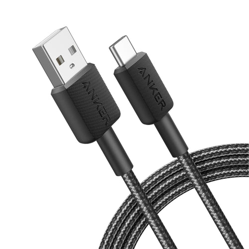 ANKER 322 USB-A TO USB-C CABLE 6FT BRAIDED BLACK