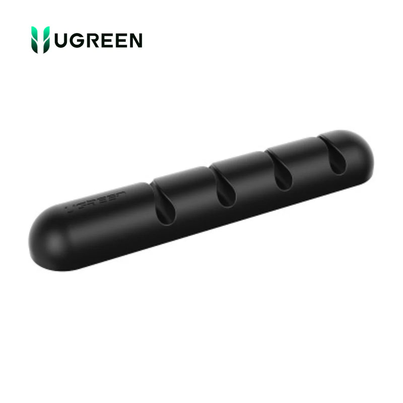 30762 - LP114 - ORGANIZADOR DE CABLES C/ 4 RANURAS- 2 PIEZAS POR PACK - DIAMETRO 5MM - MATERIAL GEL SILICE UGREEN