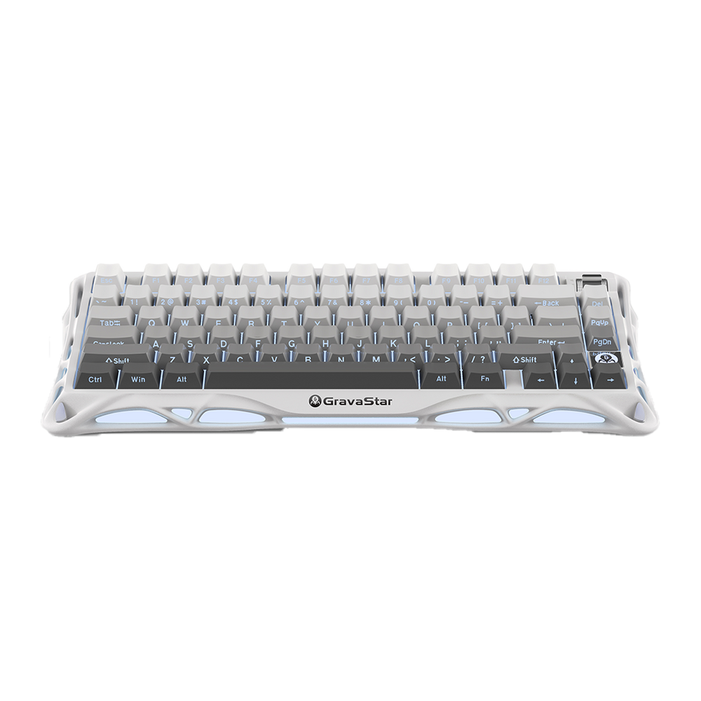 TECLADO MERCURY K1 INALÁMBRICO INGLES GRADIENT WHITE GRAVASTAR