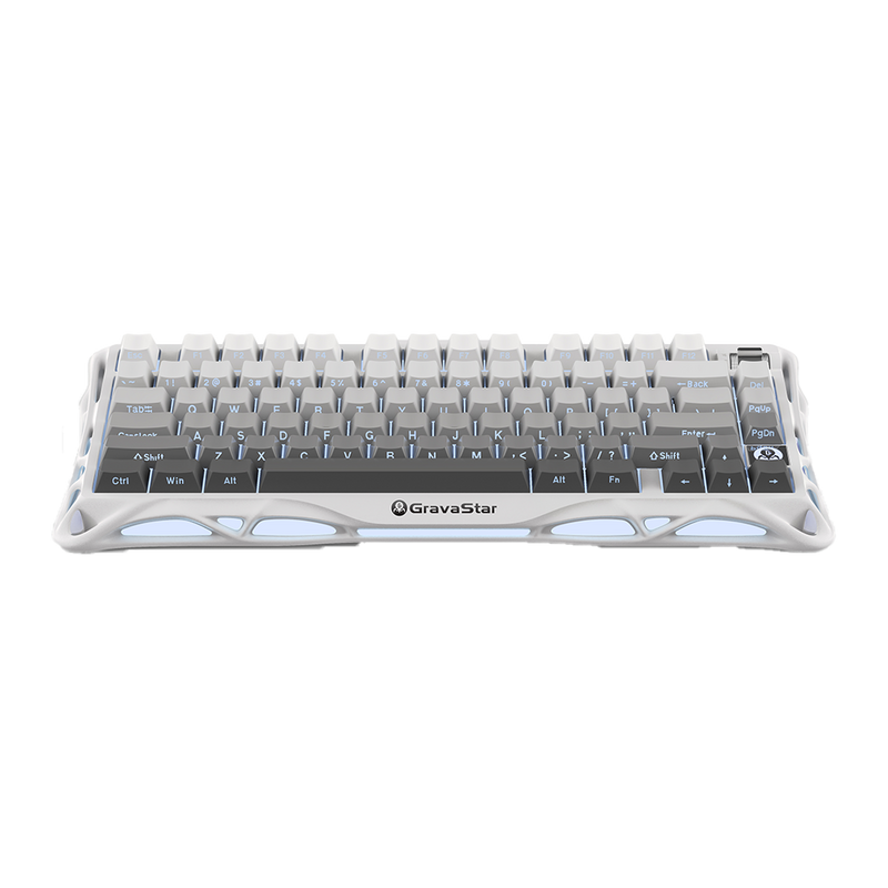 TECLADO MERCURY K1 INALÁMBRICO INGLES GRADIENT WHITE GRAVASTAR