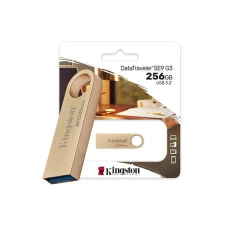 MEMORIA USB KINGSTON DATATRAVELER SE9 G3, 256GB, USB 3.2 GEN 1 (TIPO-A) KINGSTON