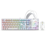 KIT GAMER MIRAGE WHITE MIC GTX2003-3W TECLADO + MOUSE + AURICULAR MICRONICS