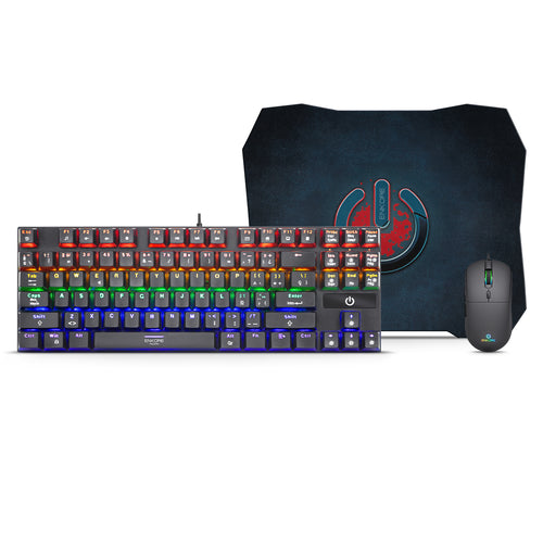 KIT GAMER FALCON ENT G2000-3 TECLADO + MOUSE USB + PAD MOUSE ENKORE