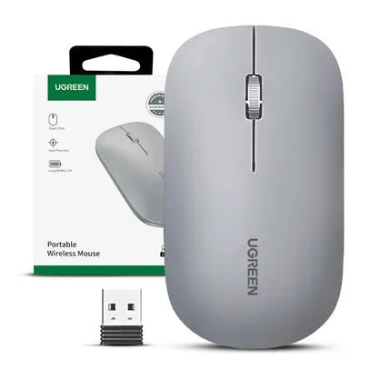 MU001 MOUSE INALAMBRICO GRIS CLARO 4000 DPI UGREEN