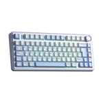 TECLADO F75 RGB INALAMBRICO ESPAÑOL WHITE/CYAN - REAPER SWITCH AULA