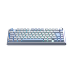 TECLADO F75 RGB INALAMBRICO ESPAÑOL WHITE/CYAN - REAPER SWITCH AULA