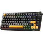 TECLADO AU75 RGB INALAMBRICO BLACK/YELLOW - MECHANICAL SWITCH AULA