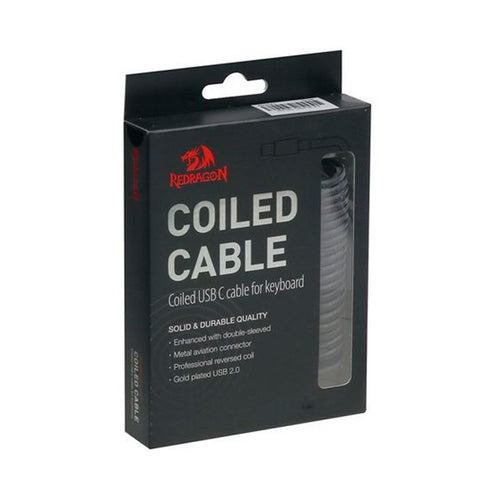 CABLE COILED A115B BLACK SIN SERIAL REDRAGON
