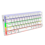 TECLADO ARENA LITE RAINBOW, SPANISH T-TGK321-BR WHITE - RED SWITCH