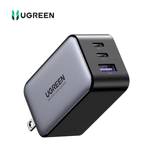 CARGADOR GAN UGREEN CD244- 65 W - FAST CHARGER - 2 USB C+ 1 USB A UGREEN