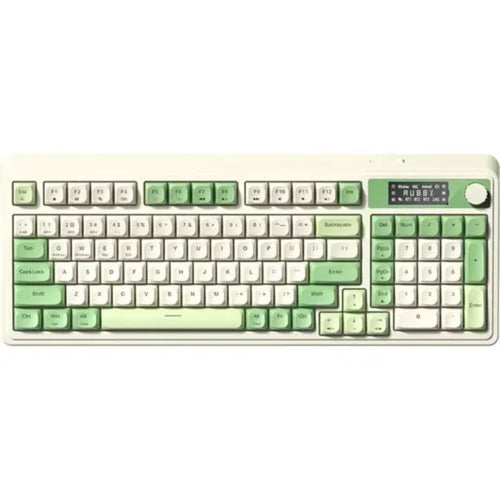 Teclado Aula S99 PRO Inalámbrico Español GREEN LIGHT CREAM