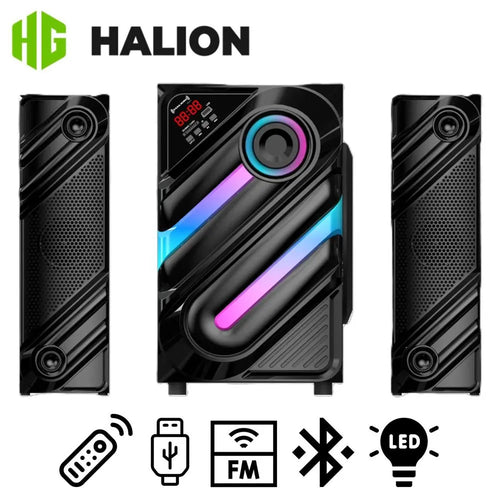 PARLANTE 2.1 HALION THANOS HA-F77 200W 8" RGB HALION