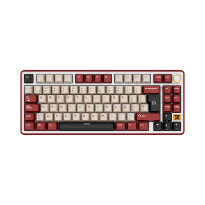 TECLADO RK X87 INALÁMBRICO RED - BEIGE SWITCH ROYAL KLUDGE