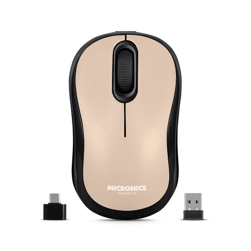 TRAZZO3 NUDE MIC M700-3M MOUSE BT 2.4 RECARGABLE MICRONICS