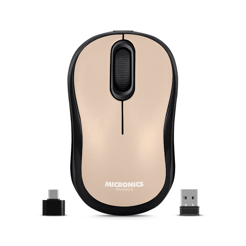 TRAZZO3 NUDE MIC M700-3M MOUSE BT 2.4 RECARGABLE MICRONICS