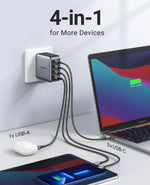 CARGADOR NEXODE UGREEN - CD226 - 100 W - USB-1 - 3 USB C - GAN - CARGA RAPIDA UGREEN