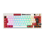 TECLADO ROYAL KLUDGE RK M65 INALAMBRICO - 2.4,BT - FAMICOM - CREAMY SWITCH ROYAL KLUDGE