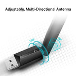 TP-ARCHER-T2U-PLUS ADAPTADOR USB WIFI DOBLE BANDA 2.4-5GHZ ANTENA EXTERNA TP LINK