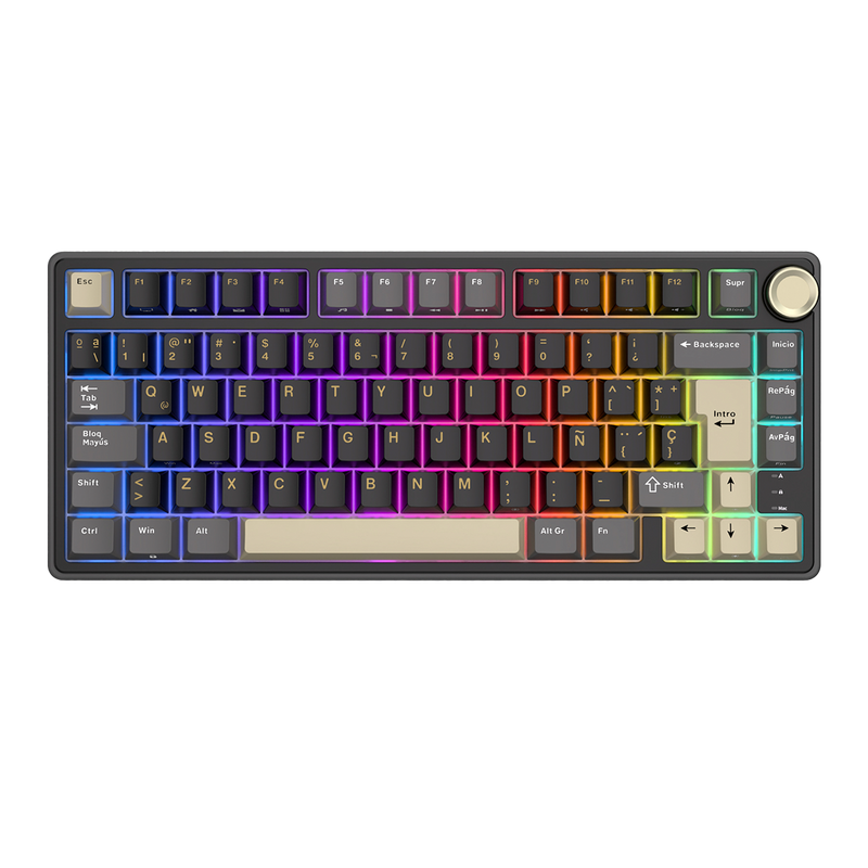 TECLADO RK R75 CABLEADO PHANTOM - BROWN SWITCH 2508075993 ROYAL KLUDGE