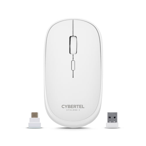 CYCLONE3 MOUSE CYBM500-3M WHITE RECARGABLE CYBERTEL