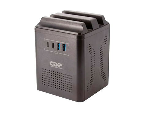 ESTABILIZADOR RUAVR1004I 1000VA/500W 4 SALIDAS/2 USB-A/2 USB-C CDP