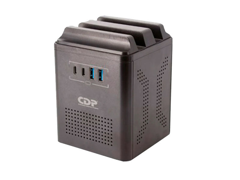 ESTABILIZADOR RUAVR1004I 1000VA/500W 4 SALIDAS/2 USB-A/2 USB-C CDP