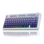 TECLADO AULA F75 RGB INALÁMBRICO INGLÉS GRADIENT PURPLE - STAR VECTOR SWITCH