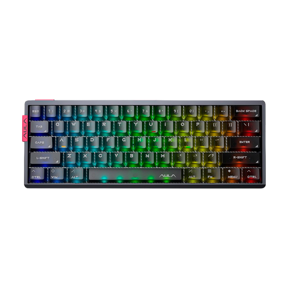 Teclado Aula AG60 PRO Cableado Inglés METALLIC GRAY - AETHER MAGNETIC SWITCH