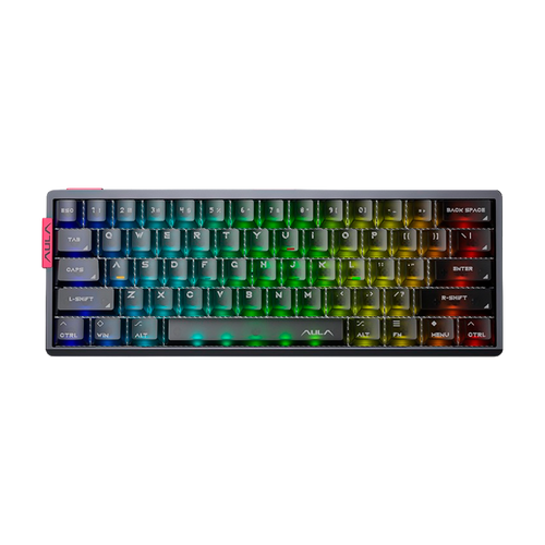 Teclado Aula AG60 PRO Cableado Inglés METALLIC GRAY - AETHER MAGNETIC SWITCH