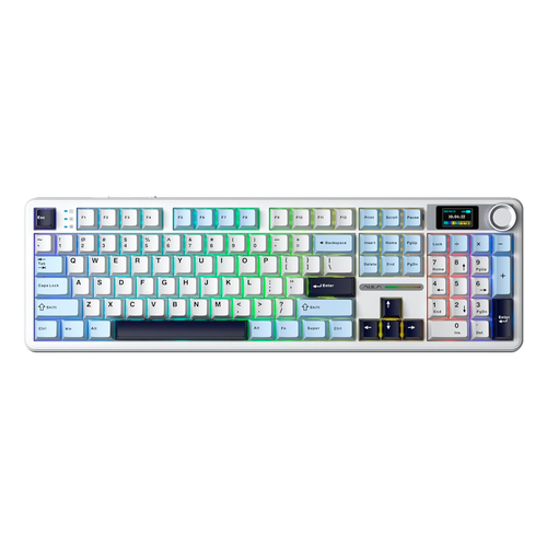 Teclado Aula F108 PRO Inalámbrico Español BLUE/WHITE/DARK PURPLE - REAPER SWITCH