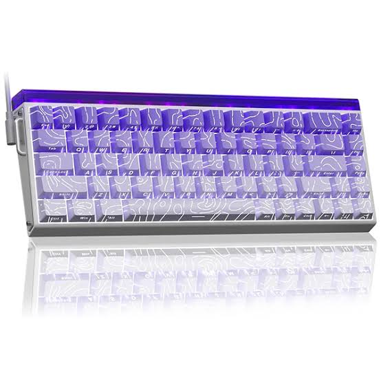 Teclado Aula HERO68HE RGB Cableado Ingles PURPLE/WHITE GRADIENT - DRAGON KING MAGNETIC SWITCH