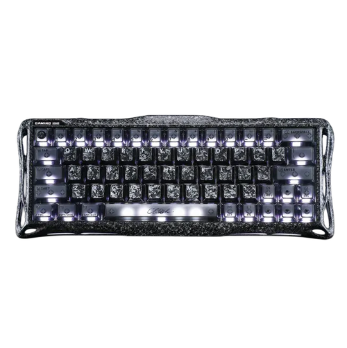 Teclado GravaStar MERCURY V60 PRO HE Cableado Inglés CYBER FROST BLACK - HALL EFFECT SWITCH