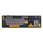 Teclado Aula F108 PRO Inalámbrico Español BLACK/GREY/YELLOW - REAPER SWITCH